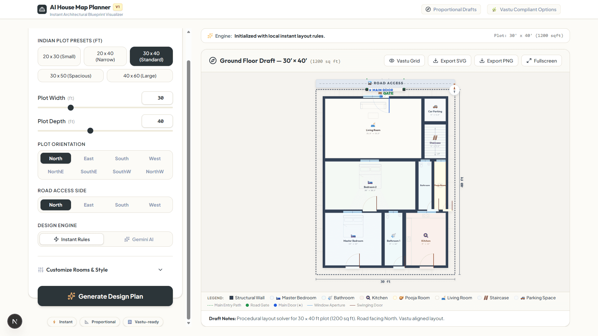 AI House Map Planner screenshot